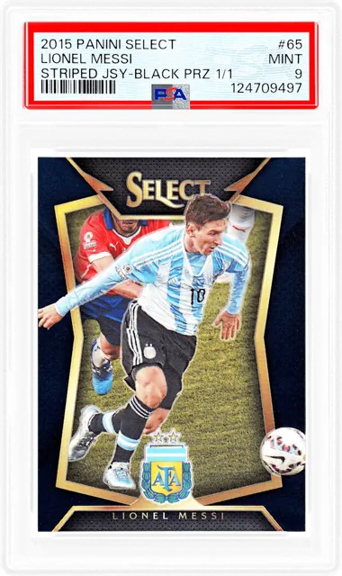 Lionel Messi graded soccer card